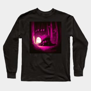 Quirky Magenta Caterpillar Long Sleeve T-Shirt